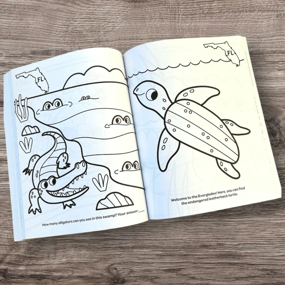 ✅ 5 for $25 - New Educational Coloring: My Big American Road Trip Coloring Book - Picture 4 of 9